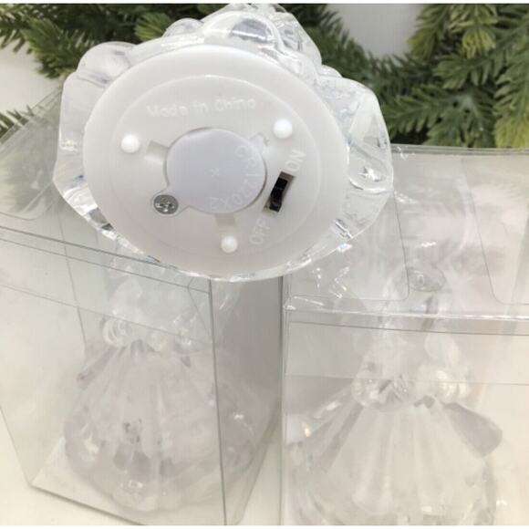 Angel LED Light Up Christmas Decorations for Tiered Tray Tabletop Set 3 New - Picture 3 of 11